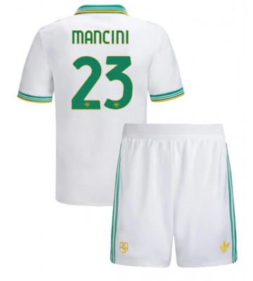 AS Roma Gianluca Mancini #23 Replik 3rd trikot Kinder 2025-26 Kurzarm (+ Kurze Hosen)